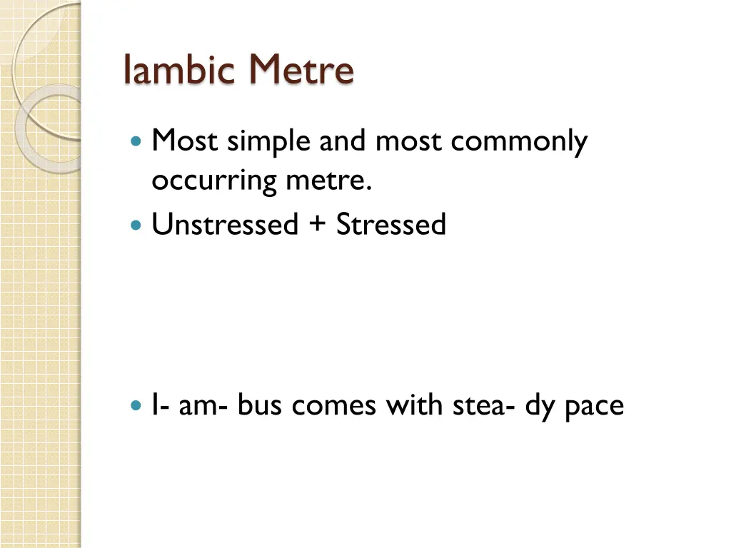 iambic metre