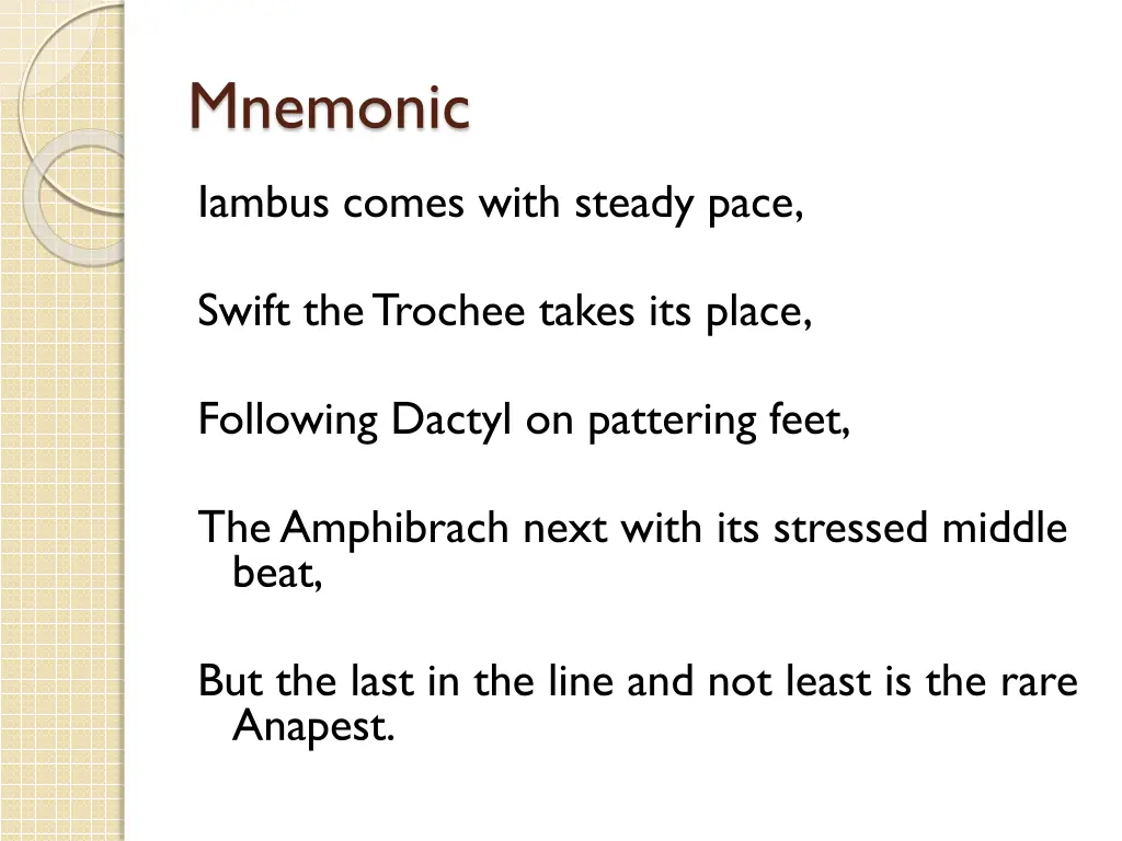 mnemonic