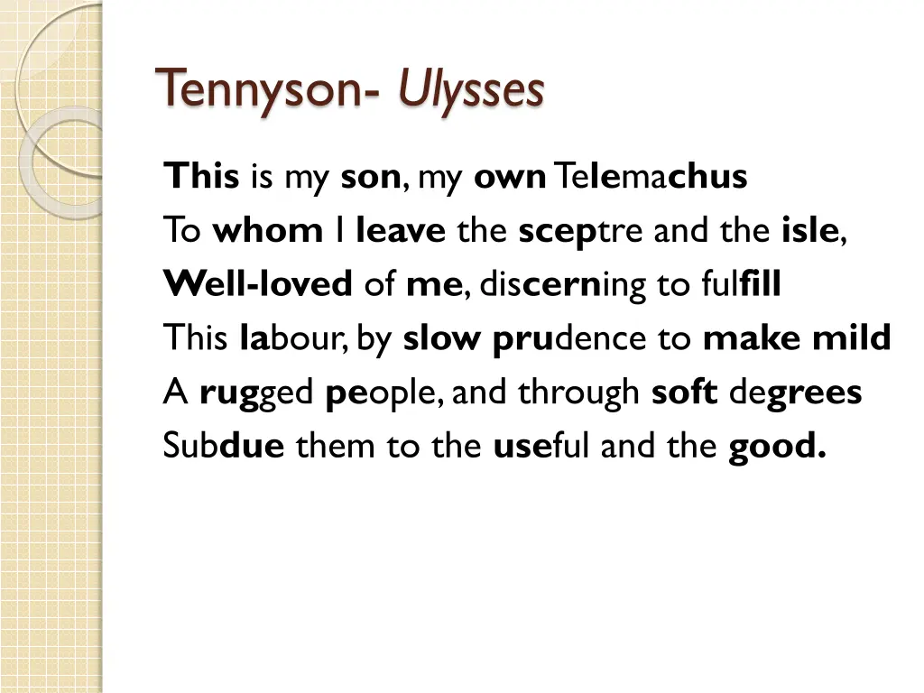 tennyson ulysses