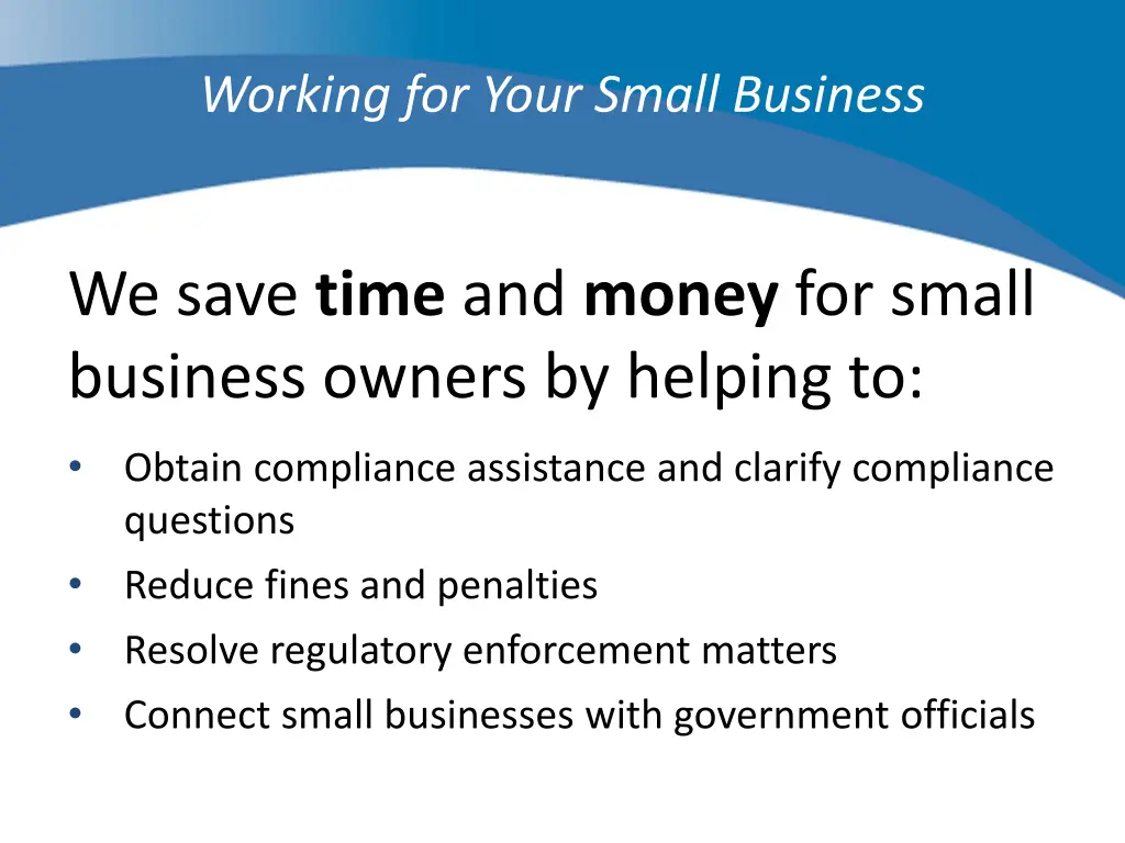 working for your small business