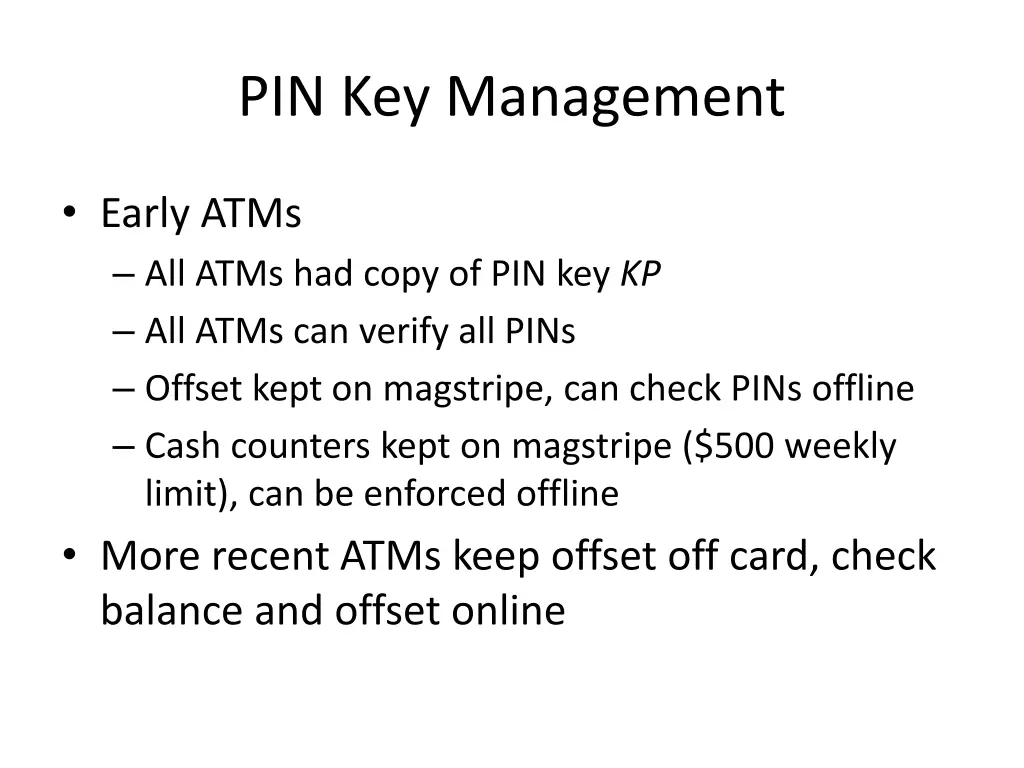 pin key management