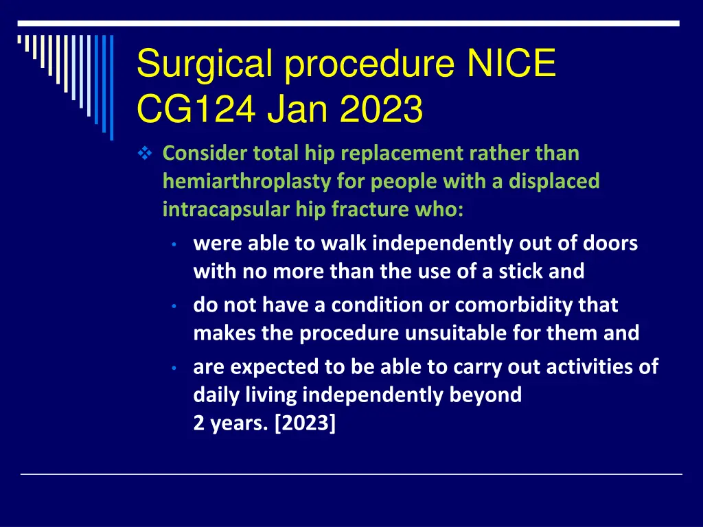 surgical procedure nice cg124 jan 2023