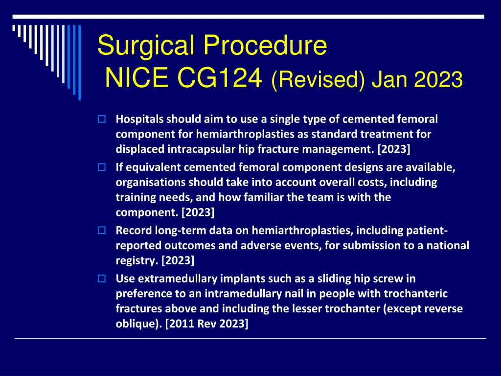 surgical procedure nice cg124 revised jan 2023