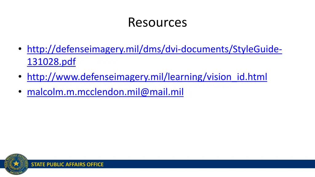 resources