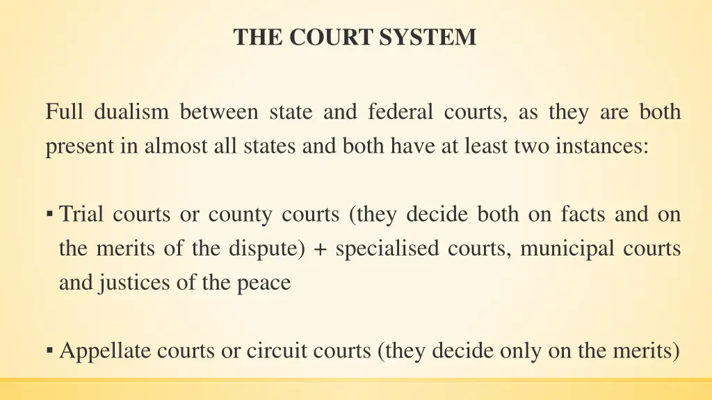 the court system