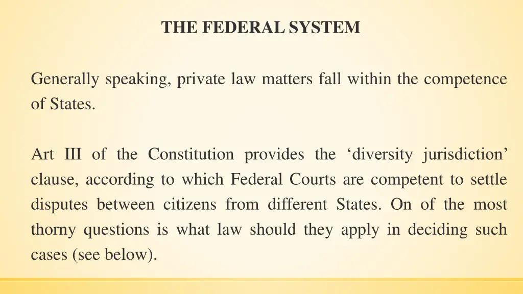 the federal system 1