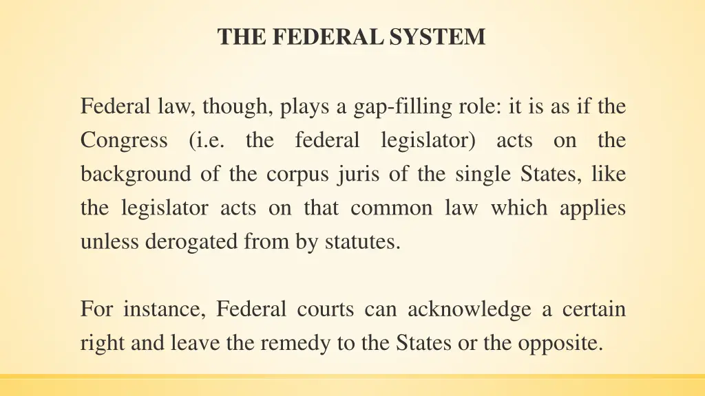 the federal system 3