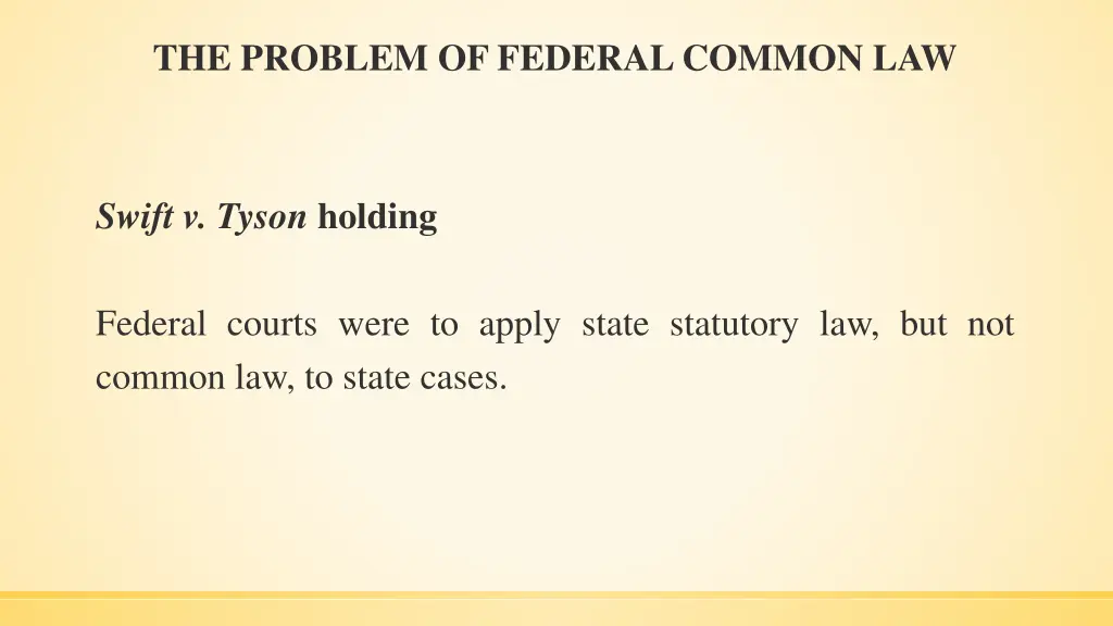 the problem of federal common law 5