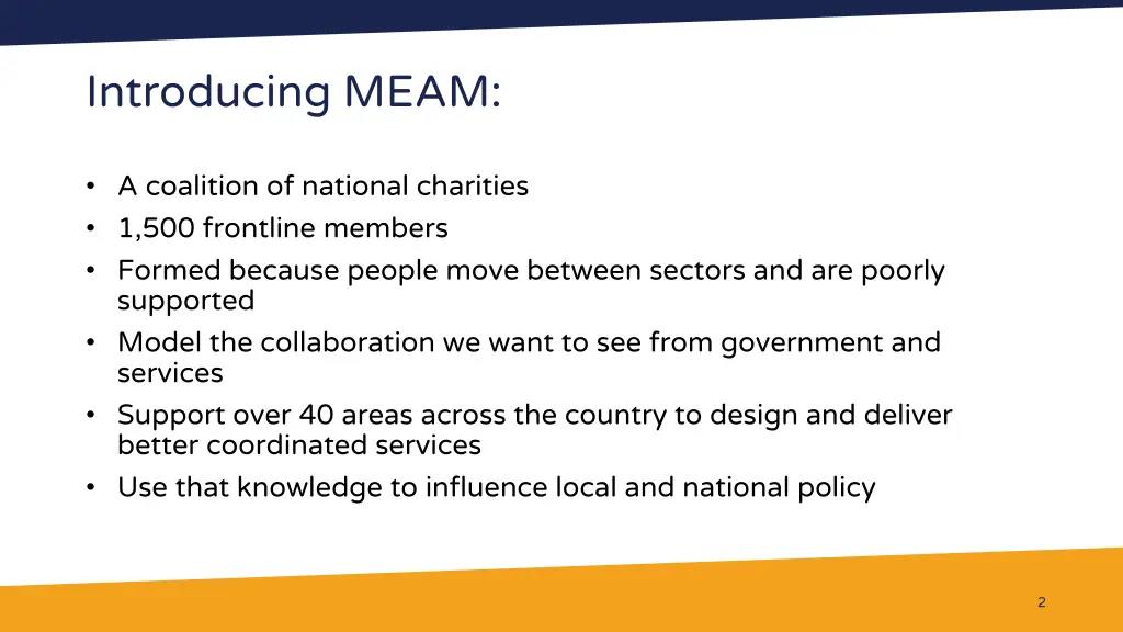 introducing meam