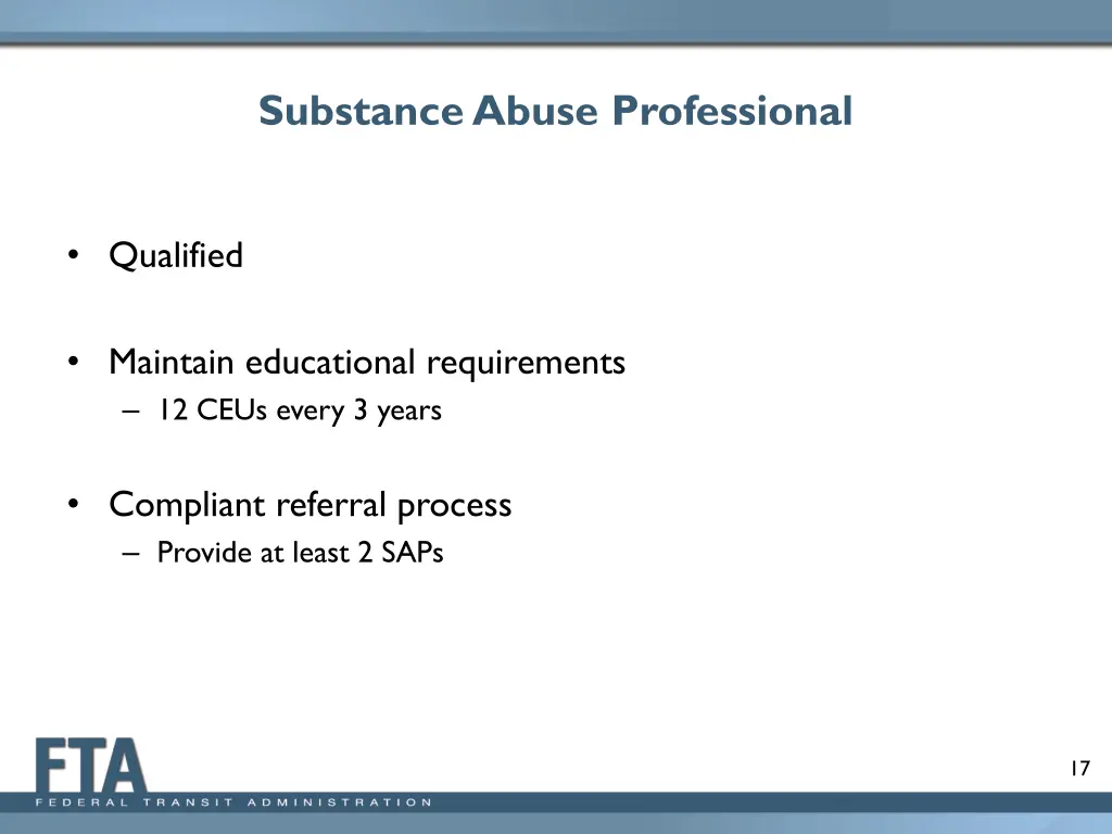 substance abuse professional