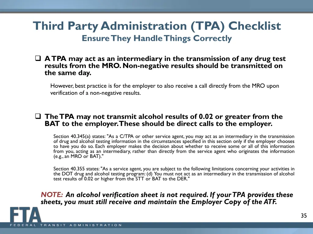 third party administration tpa checklist ensure