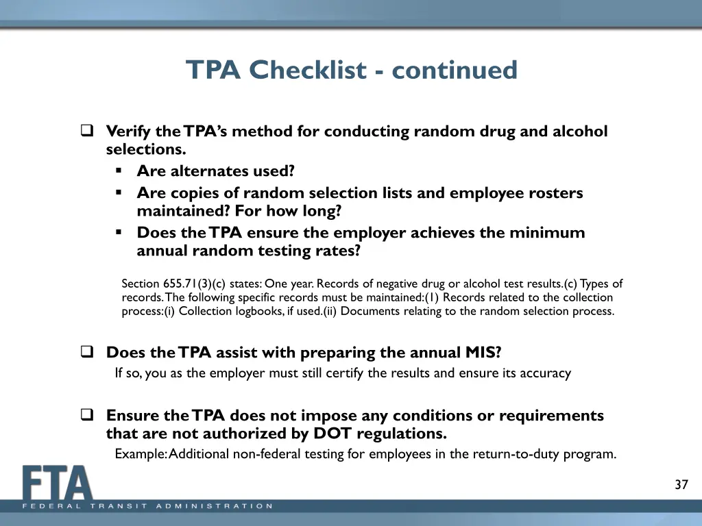 tpa checklist continued 1