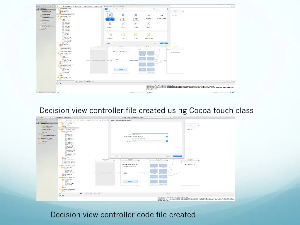 decision view controller file created using cocoa