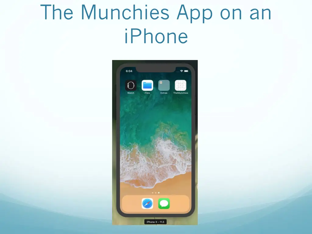 the munchies app on an iphone