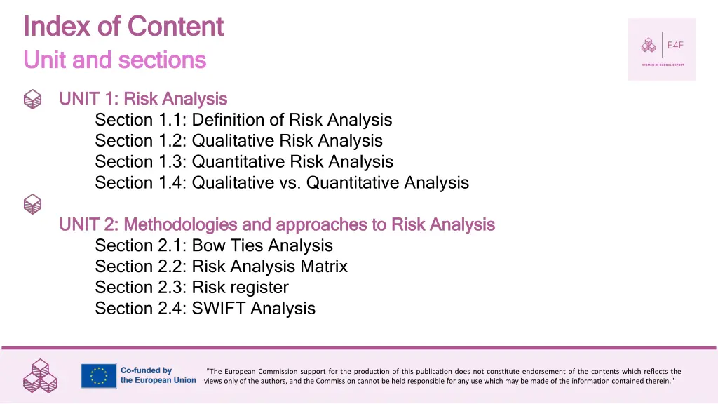 index of content index of content unit