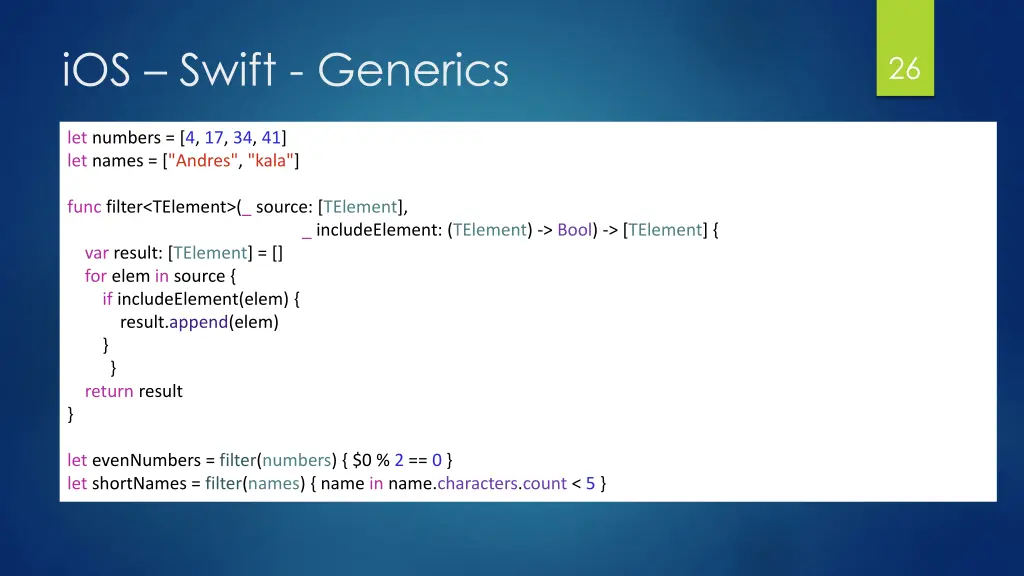 ios swift generics