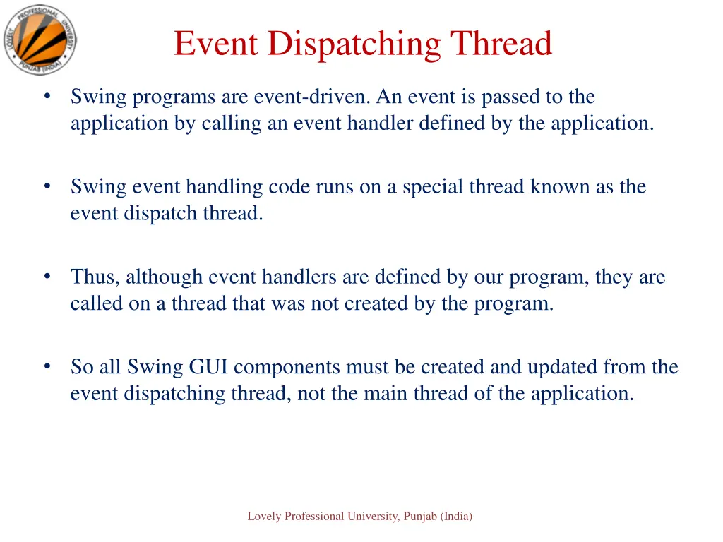 event dispatching thread