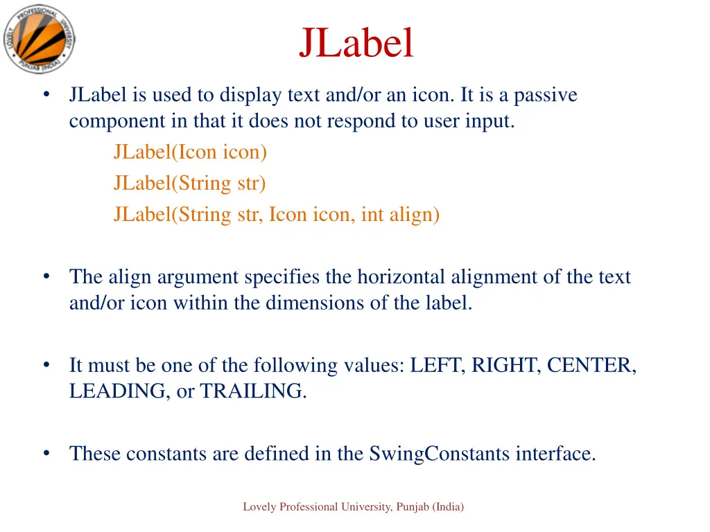 jlabel