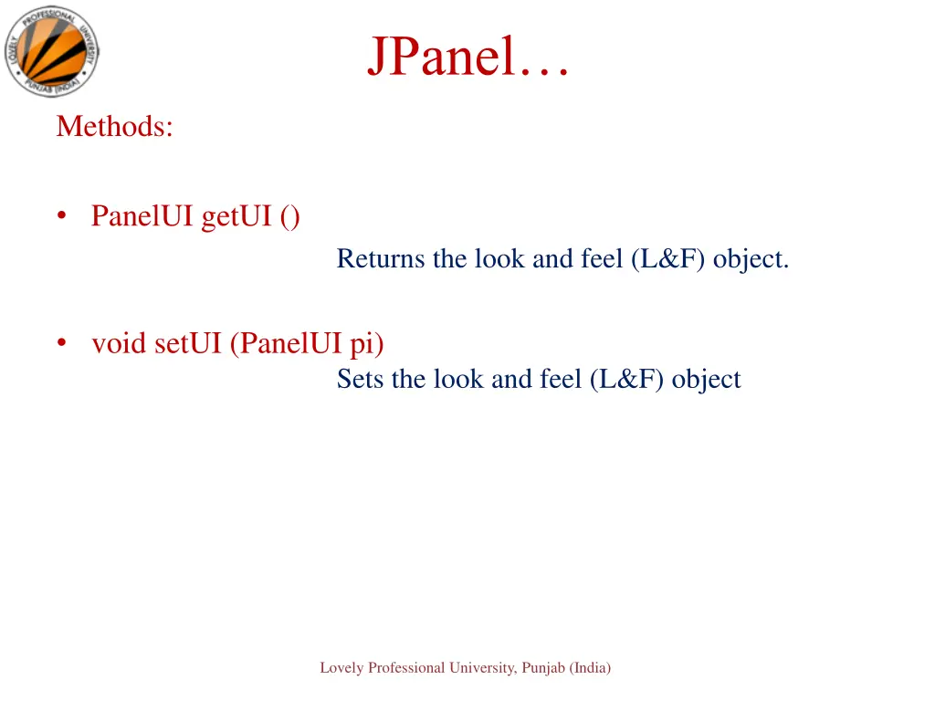 jpanel 1