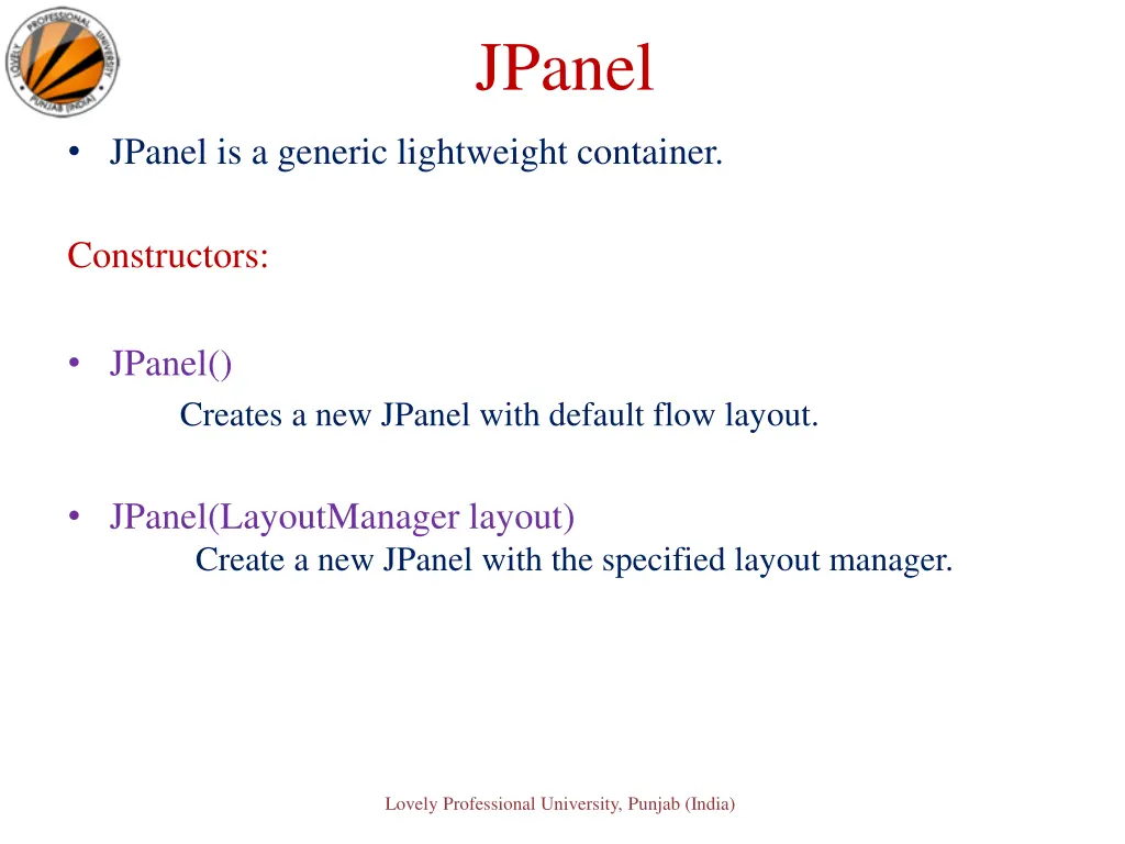 jpanel