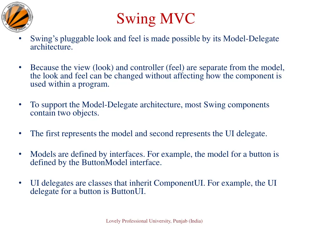 swing mvc