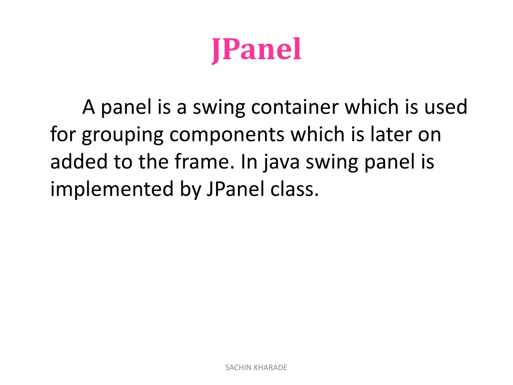 jpanel