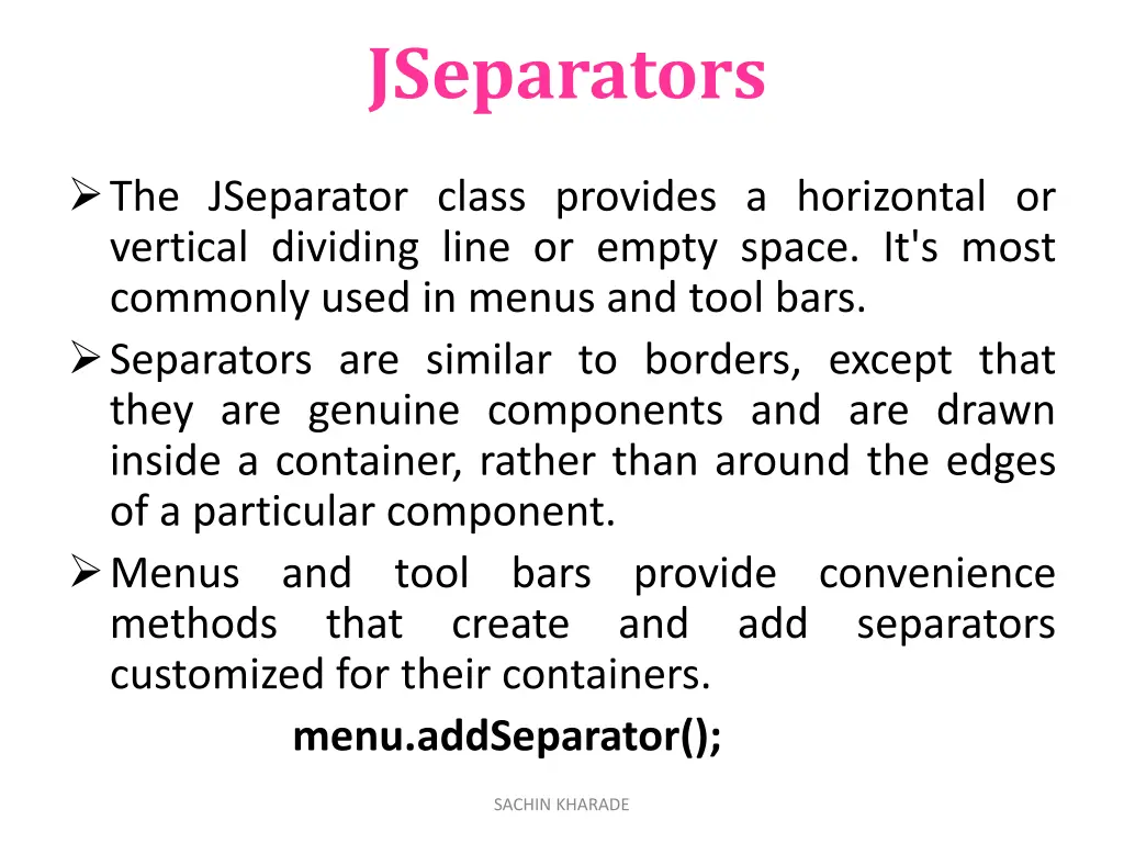 jseparators