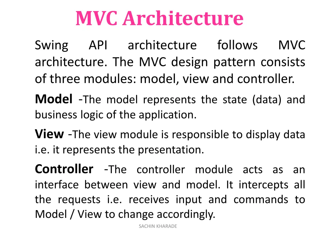 mvc architecture