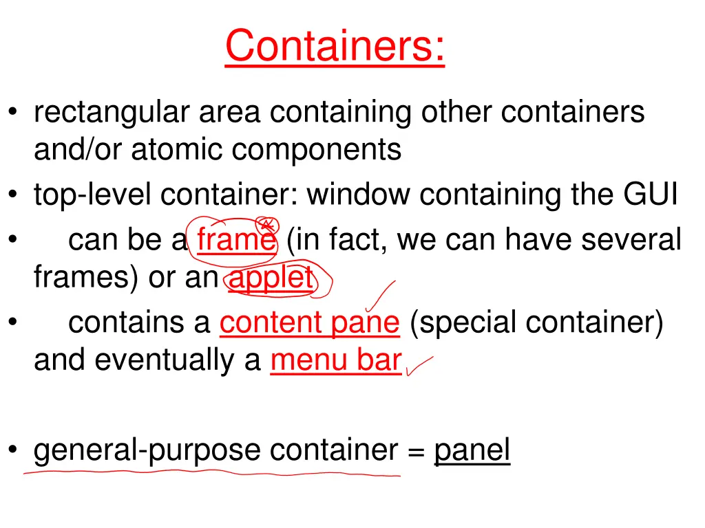 containers