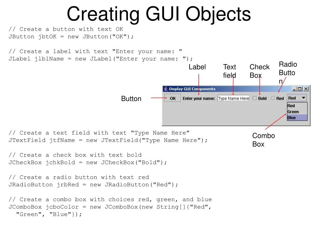 creating gui objects create a button with text