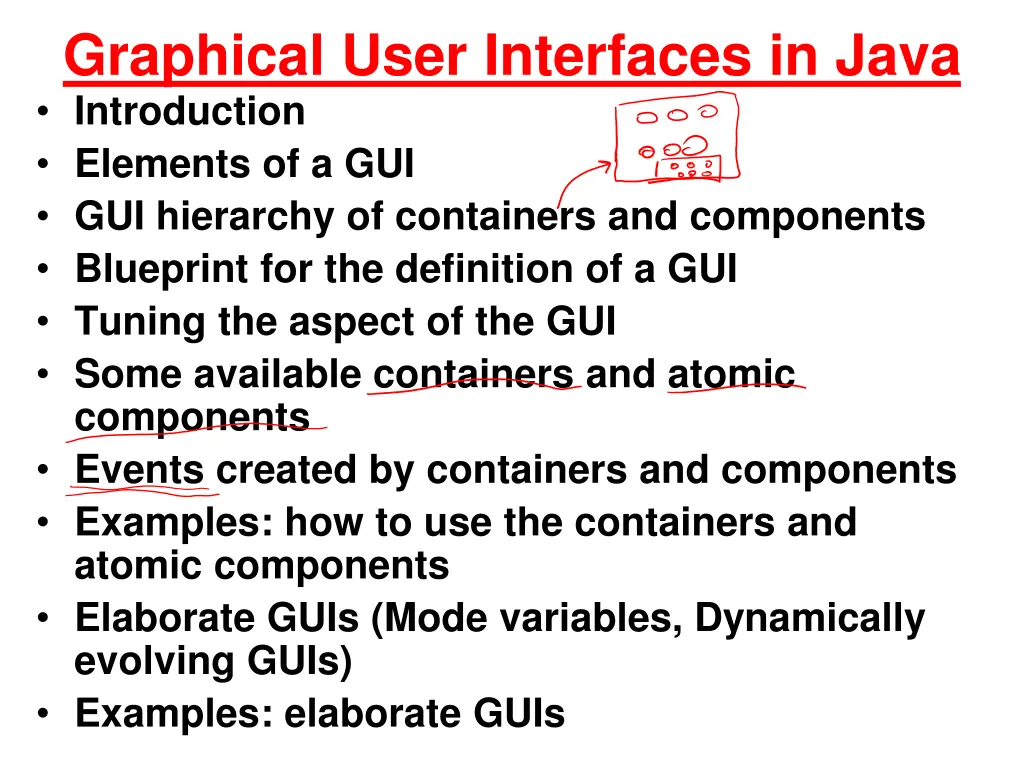 graphical user interfaces in java introduction