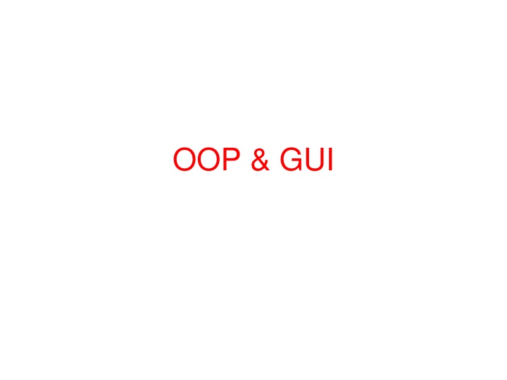 oop gui