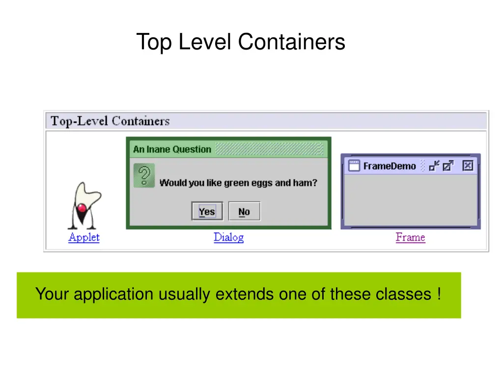 top level containers