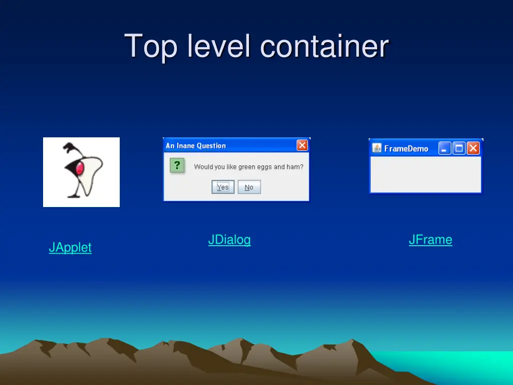 top level container