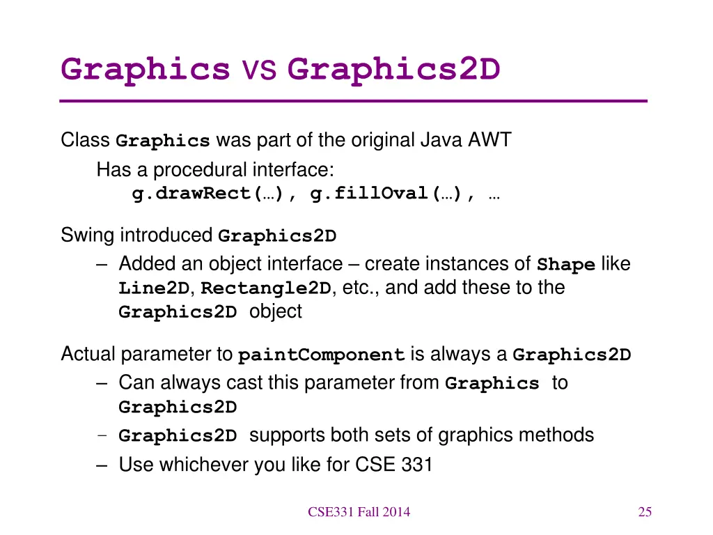 graphics vs graphics2d