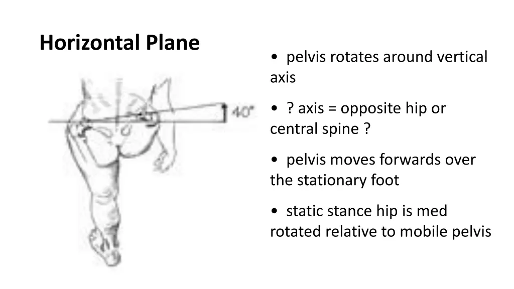 horizontal plane