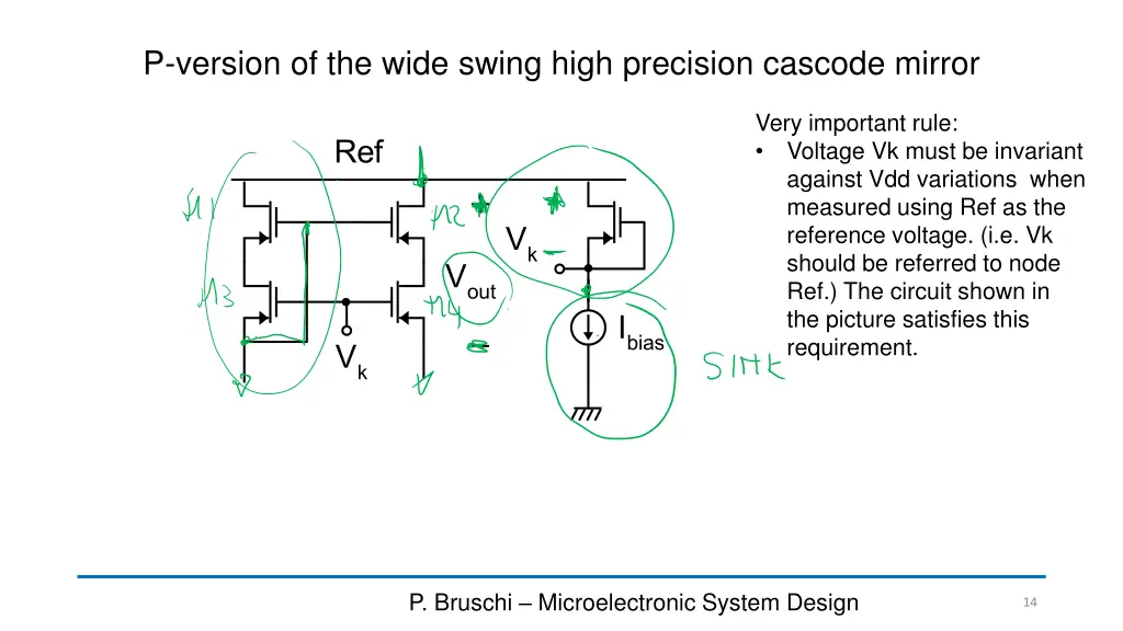 p version of the wide swing high precision