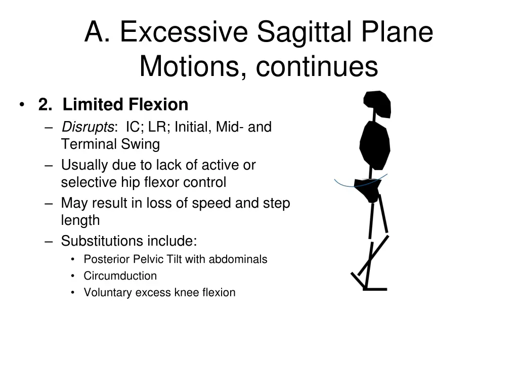 a excessive sagittal plane motions continues