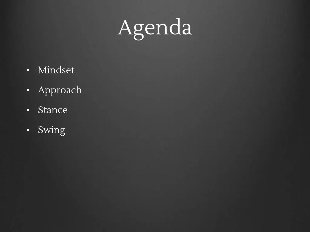 agenda