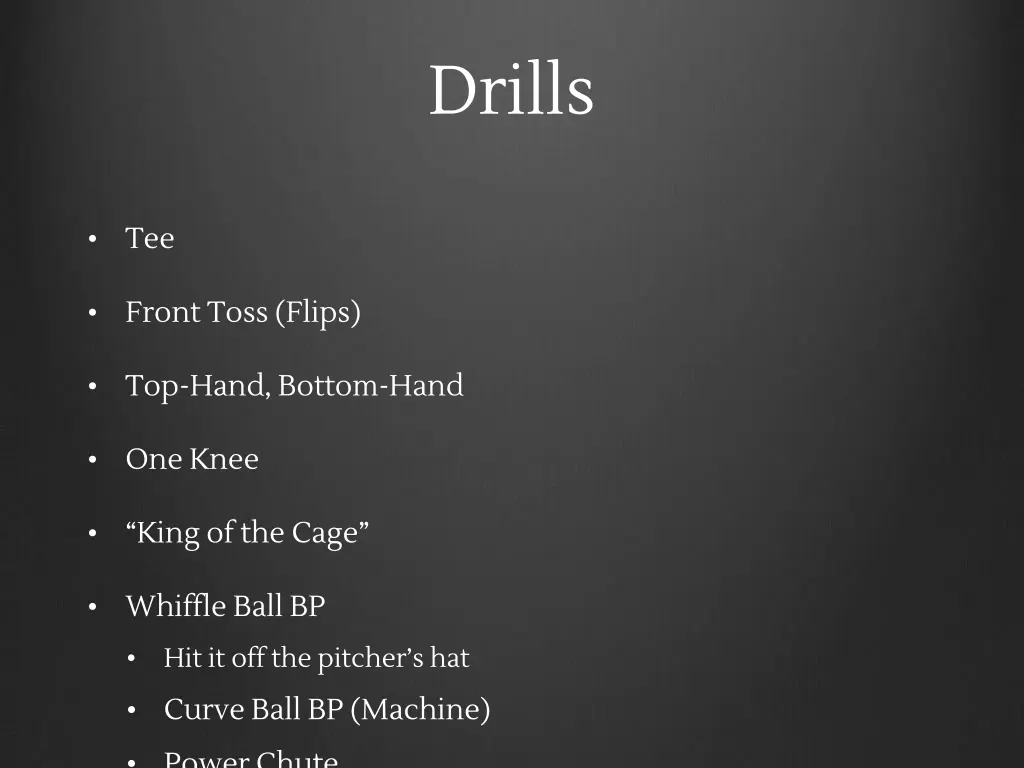 drills