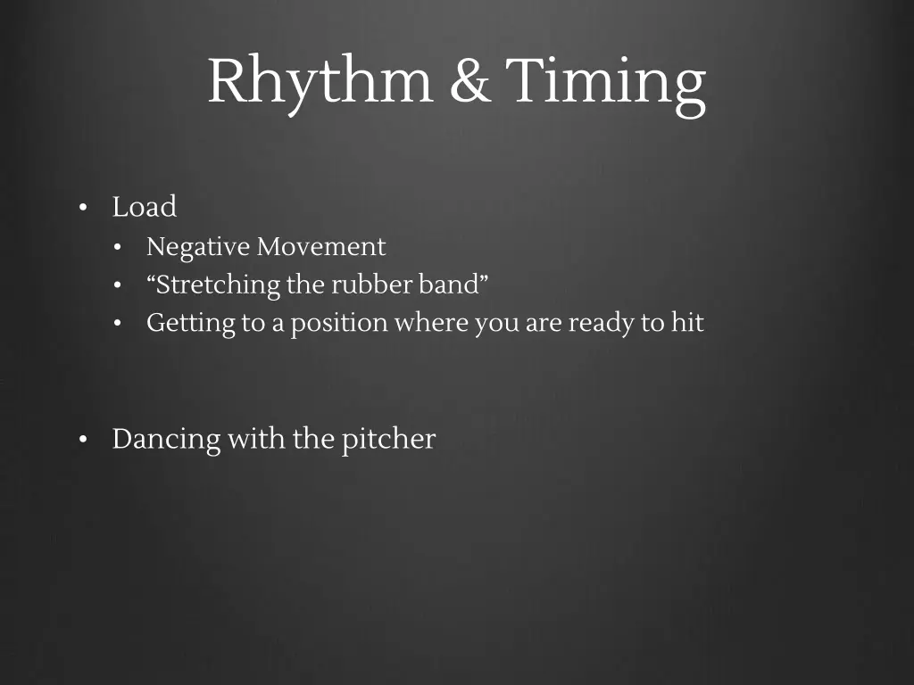 rhythm timing