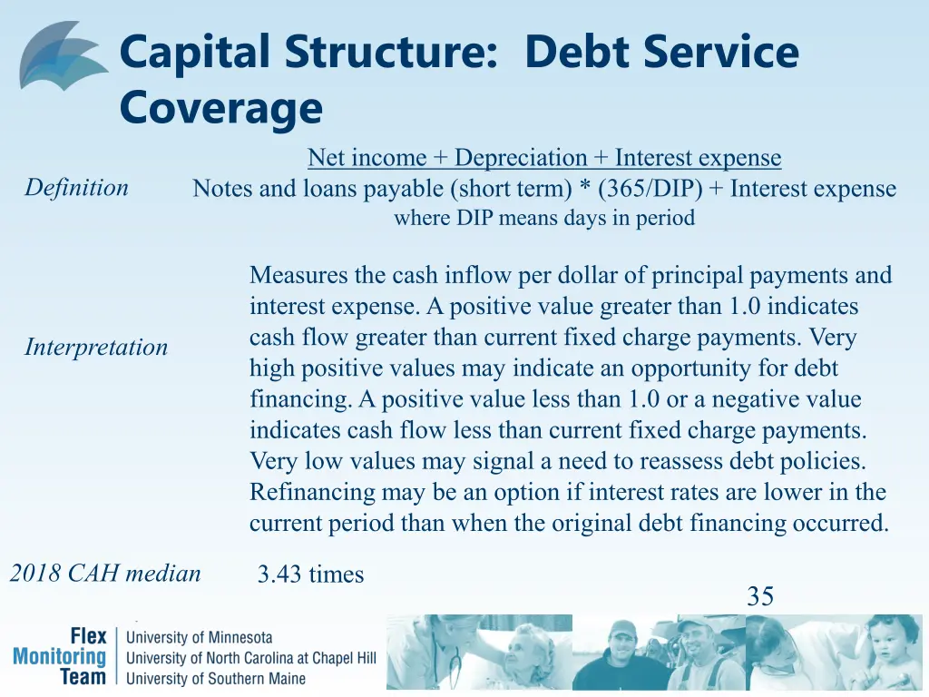 capital structure debt service coverage