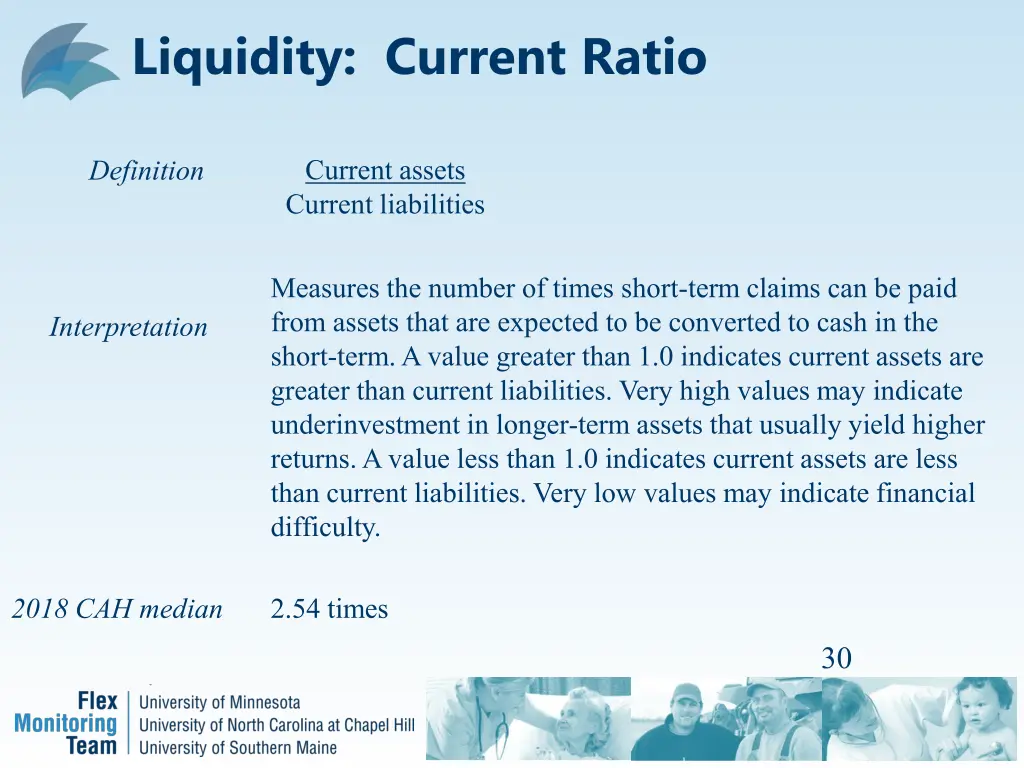 liquidity current ratio