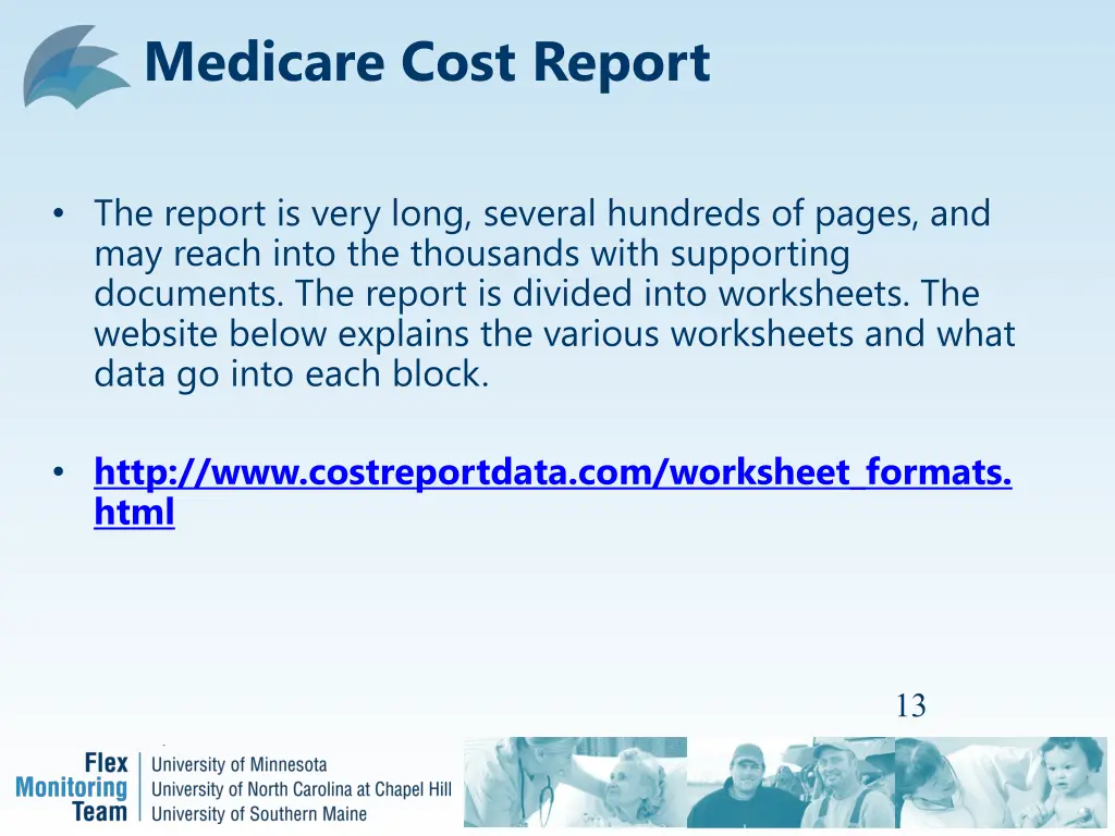 medicare cost report 1