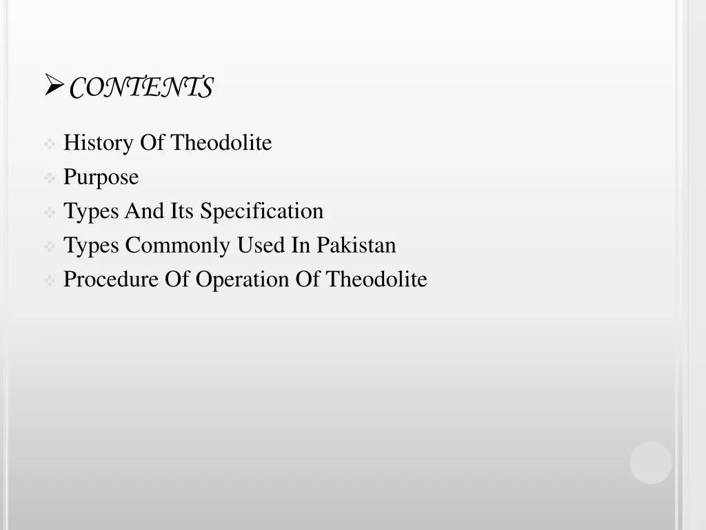 contents