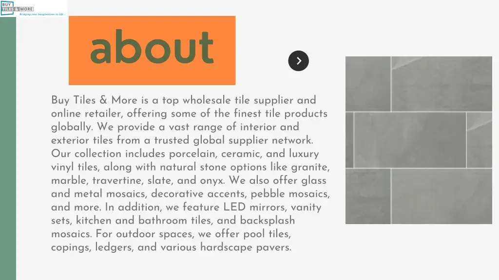 buy tiles more is a top wholesale tile supplier