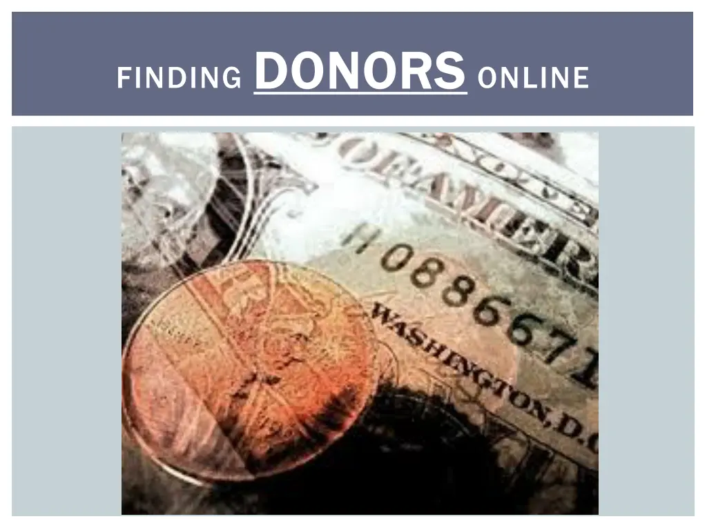 finding donors donors online