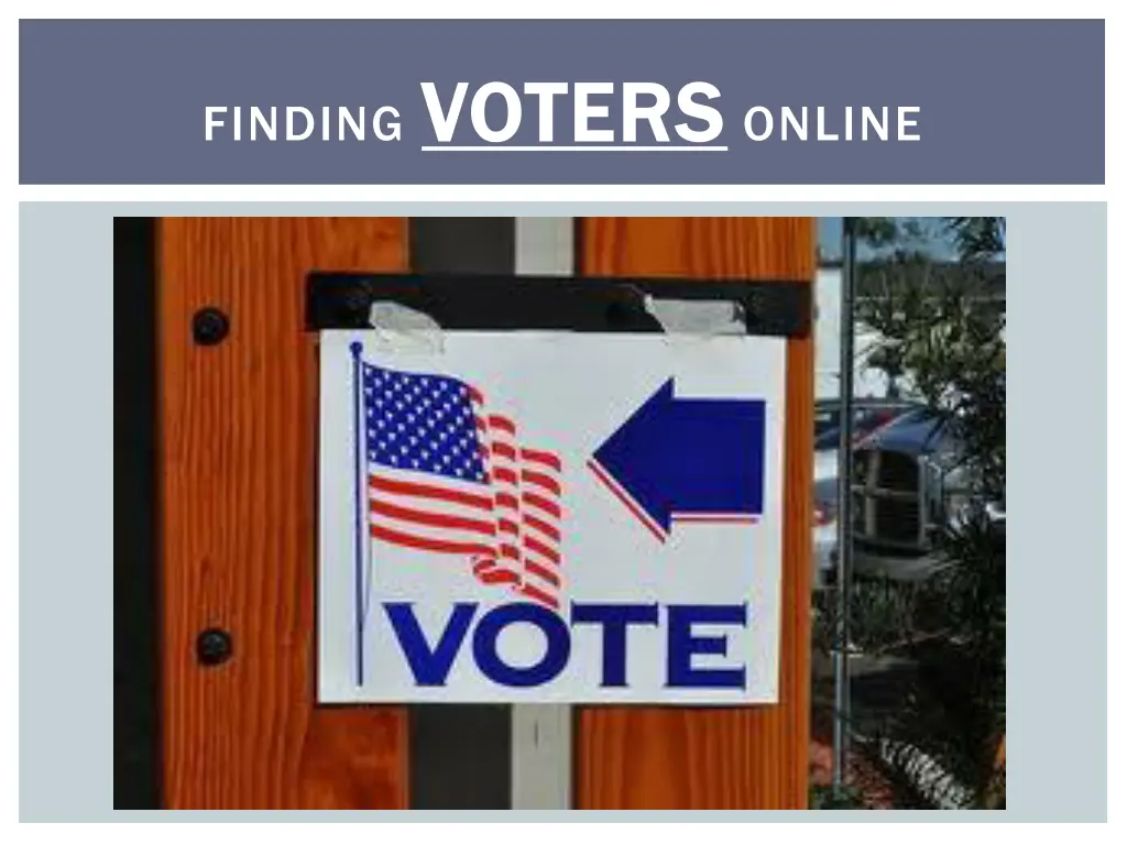 finding voters voters online