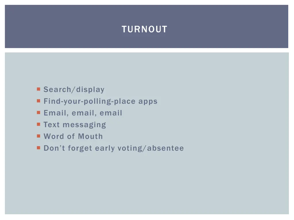 turnout