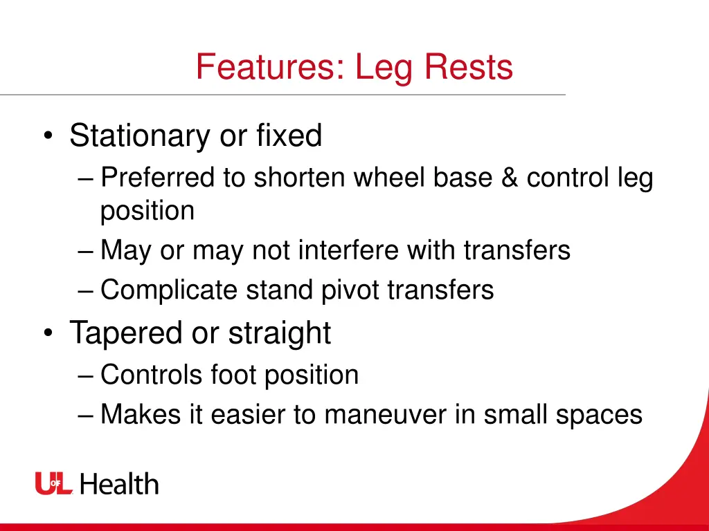 features leg rests 1